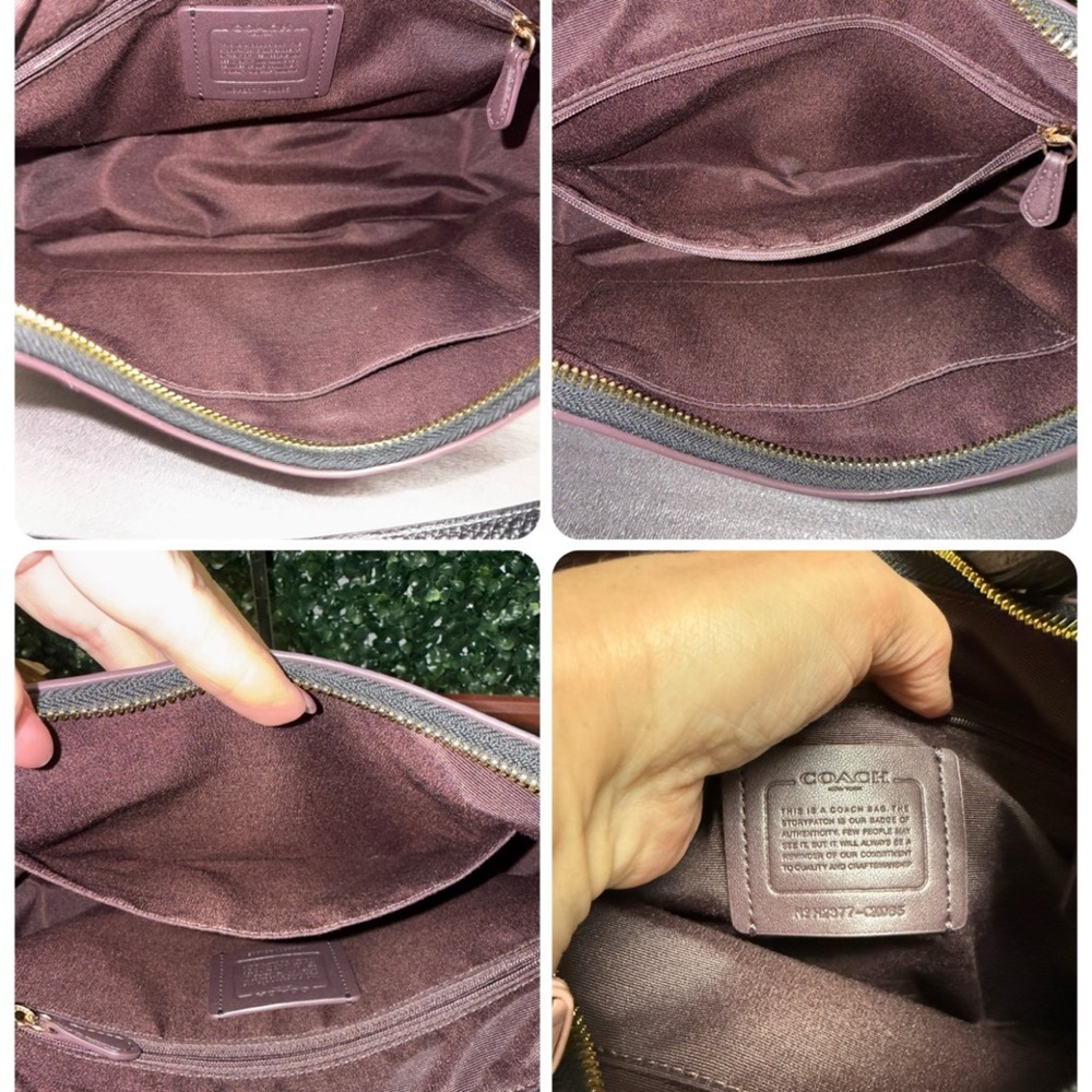 COACH Heritage Teri Hobo Black Pebbled Leather Shoulder Bag - Picture 11 of 11